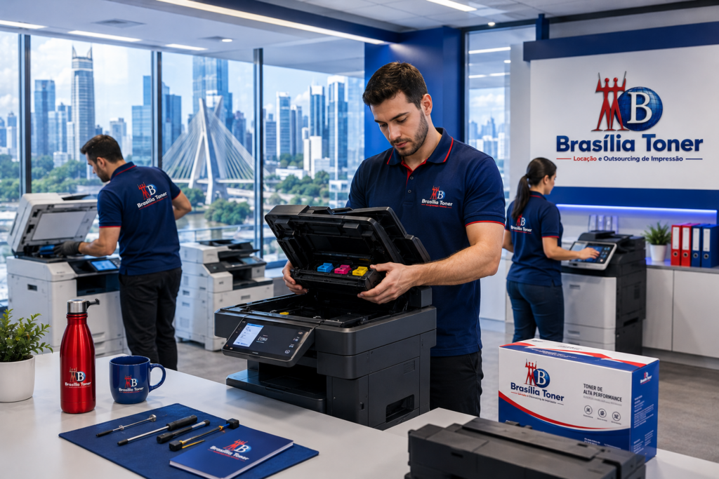 Outsourcing de impressão para empresas com suporte técnico da Brasília Toner